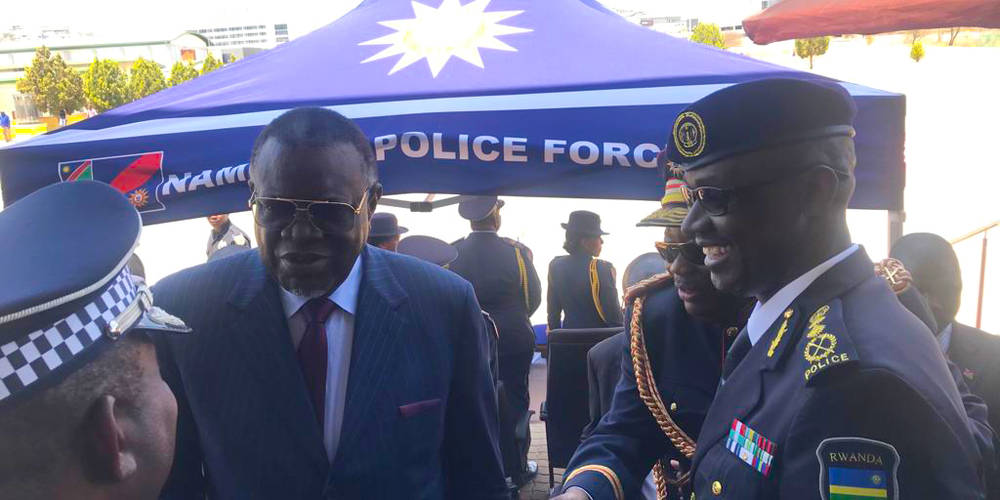 Namibian President commends cooperation between Rwanda and Namibian Police forces